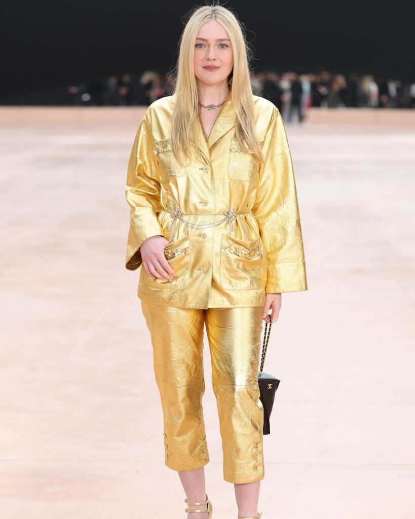 Dakota Fanning's Paris Fashion Week 2025 look