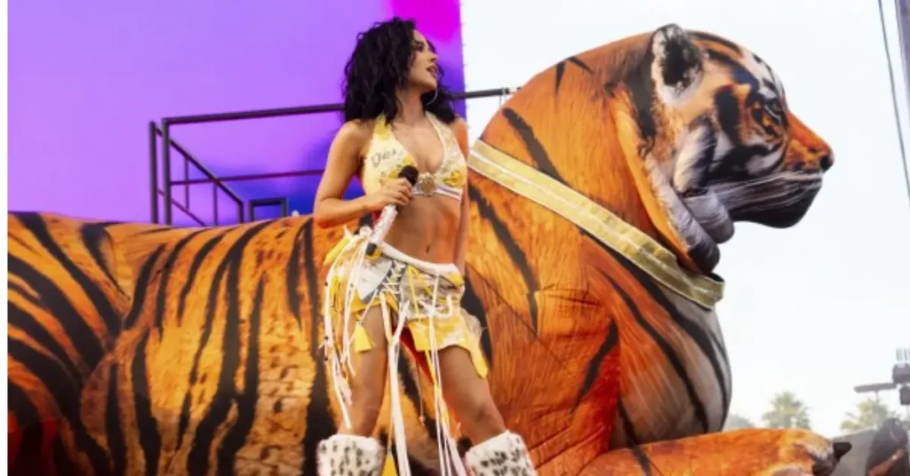 Artist Becky G's Coachella Outfits for 2025.