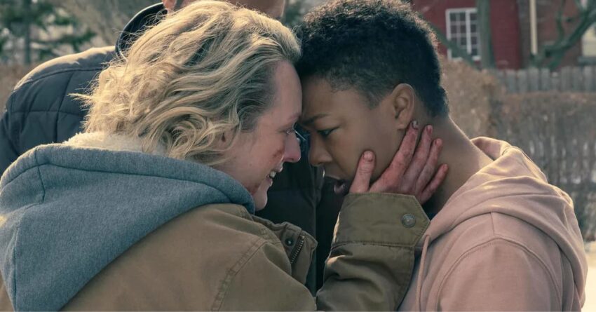 An image of June, from The Handmaid's tale Season 6.