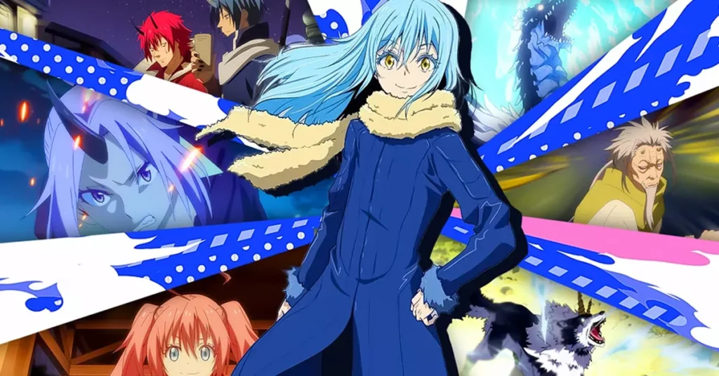 A poster from That Time I Got Reincarnated as a Slime, rated as the best isekai anime to watch.
