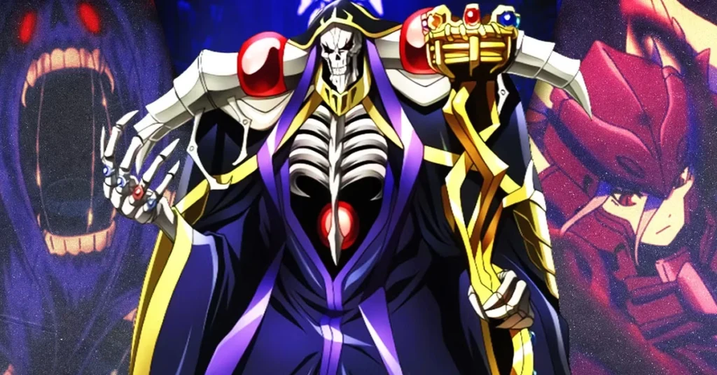 A poster from Overlord Isekai Anime, highlighting the anime is one of the best watched of all time.