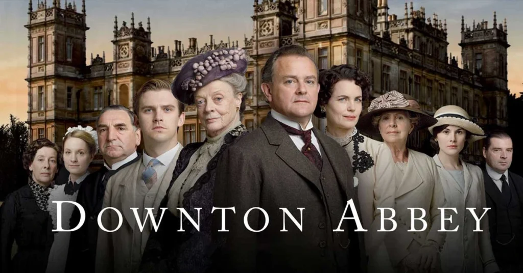A movie poster from the famous period drama, Downton Abby.