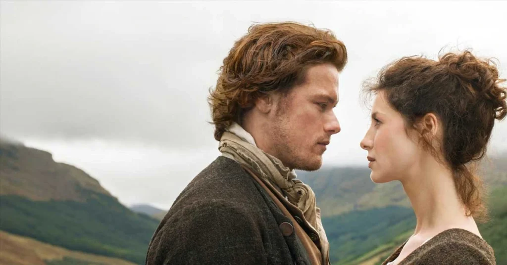 A movie poster from the famous period drama, Outlander.