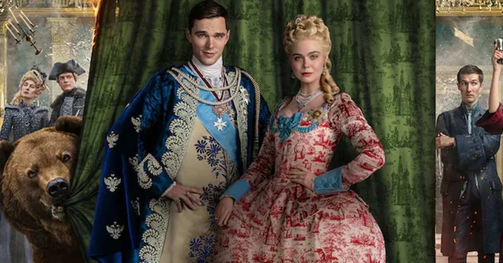 A movie poster from the famous period drama, The Great.