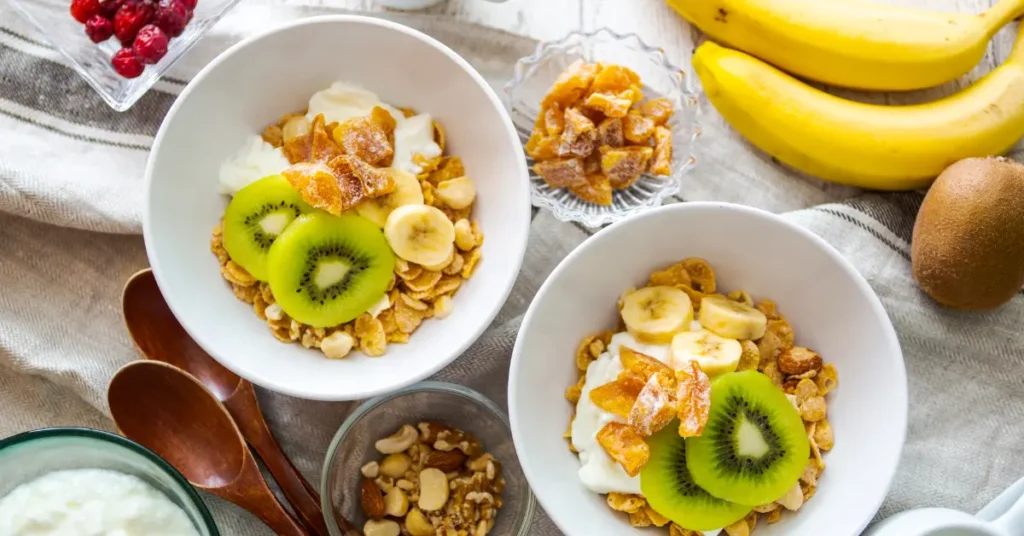 Two bowls of muesli granola bowls, showcased as a great breakfast option for the Golo diet plan.
